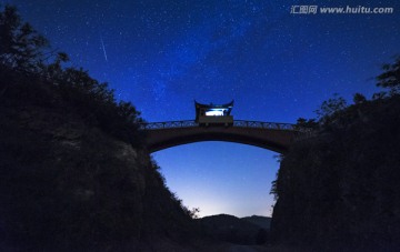 仙人桥星空夜景