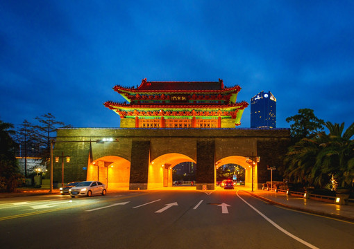 惠州 朝京门 夜景