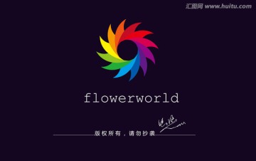 花卉logo 标志设计