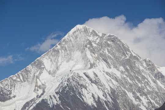 贡嘎山西坡主峰