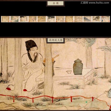 金農(nóng) 人物山水圖 未分層