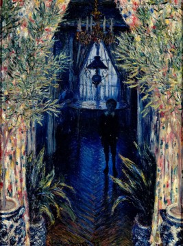 莫奈作品抽象油畫
