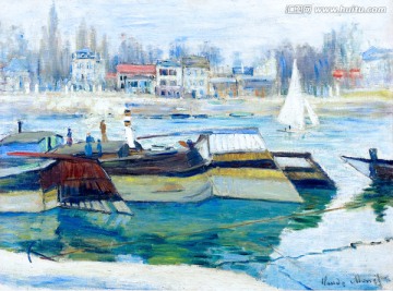 莫奈作品風景油畫