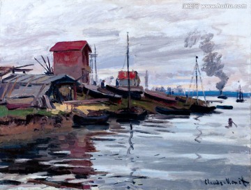 莫奈作品風(fēng)景油畫