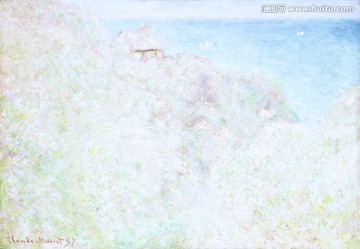 莫奈作品抽象油畫