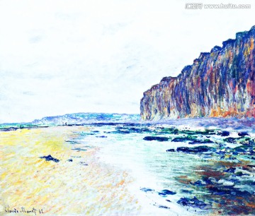 莫奈作品抽象油畫
