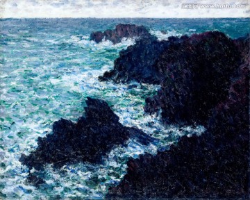 莫奈作品抽象油畫
