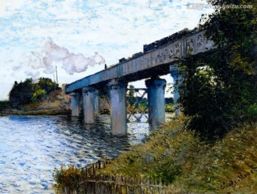 莫奈作品抽象油畫