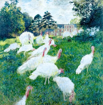 莫奈作品抽象油畫