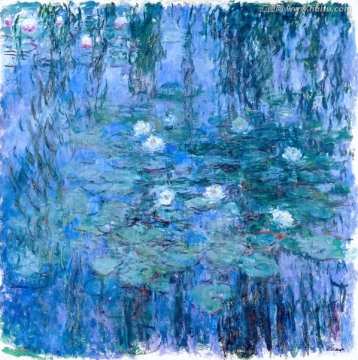 莫奈作品抽象油畫