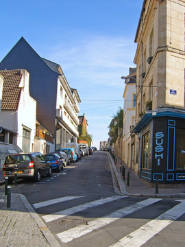 欧洲小城镇风光 街道街景