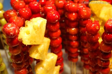 冰糖葫芦 糖葫芦 美食 甜食