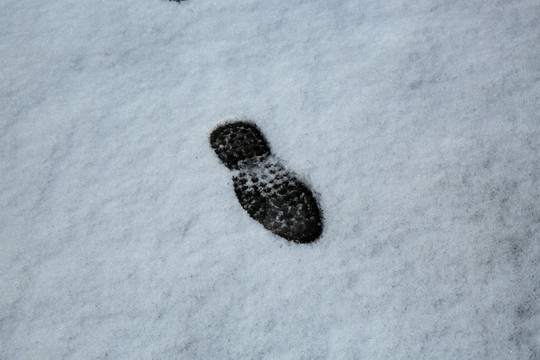 雪地脚印