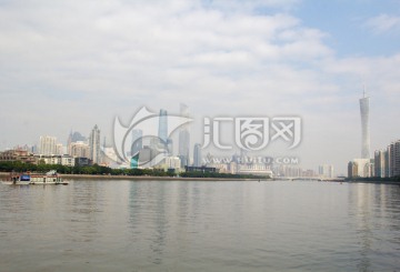 珠江新城中轴线小蛮腰都市风光