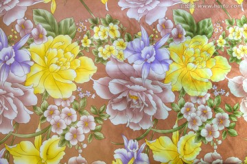 絲綢花鳥圖案 未分層