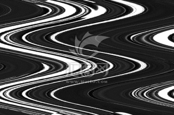 黑白抽象水纹（无分层）