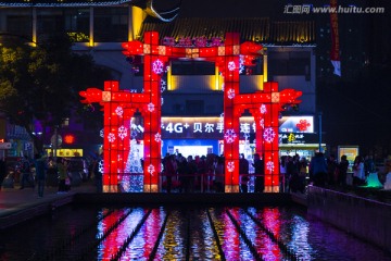 苏州步行街夜景