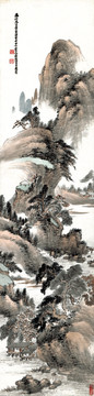 蕭俊賢 仿王蒙溪山雨意圖未分層