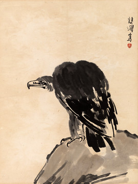 徐悲鴻 花鳥冊頁 未分層
