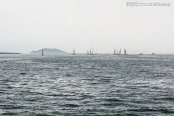 三亚湾海上帆船