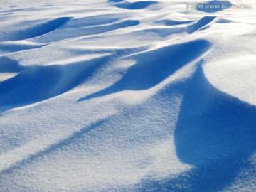 极寒呼伦贝尔草原积雪素材