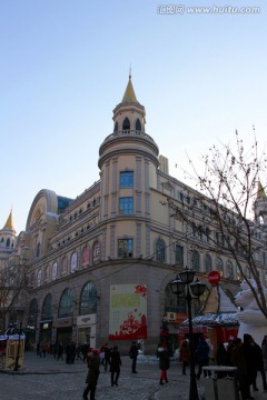哈尔滨市 中央大街 建筑艺术
