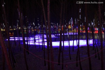 冰雕 冰雪 建筑 冰灯 夜景