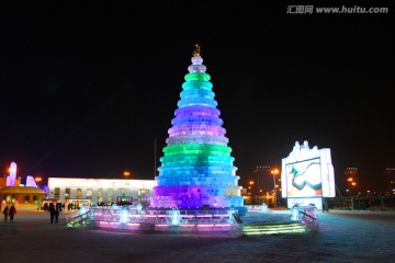 冰雕 冰雪 建筑 冰灯 夜景