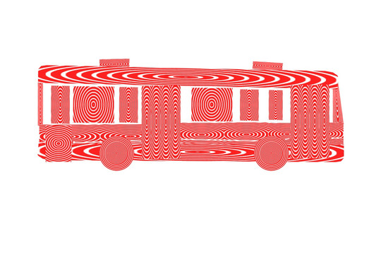 裝飾畫 公共汽車 圓旋中國風(fēng)