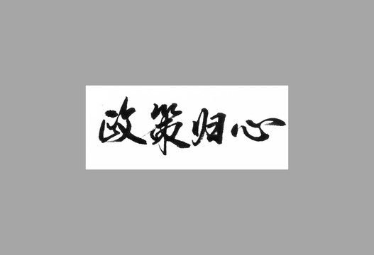 政策歸心