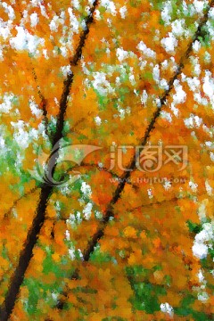 抽象油畫