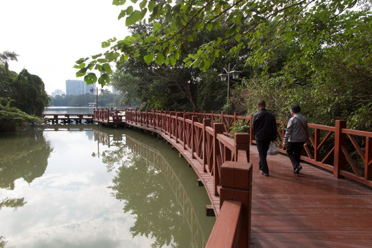 福州西湖公園棧道