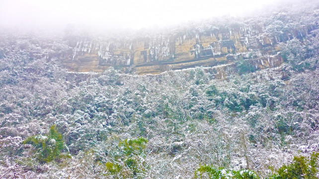 雪景 黄连河