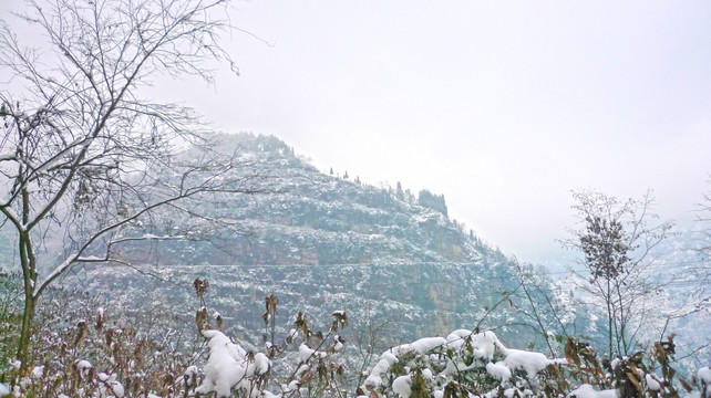 雪景 黄连河