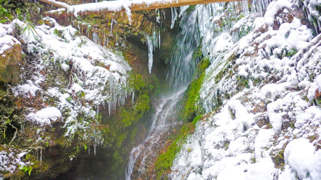 冰瀑 冰雪 黄连河