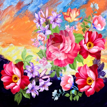 花 無(wú)框畫