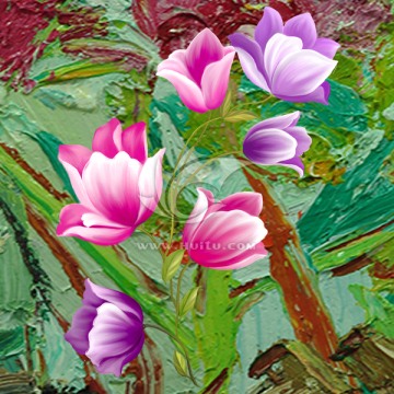 花 無框畫