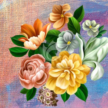 花 無(wú)框畫