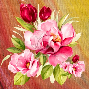 花卉油畫