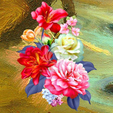 花卉油畫