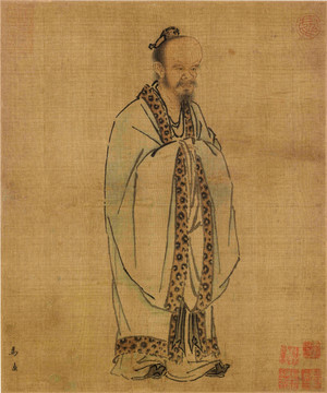 馬遠(yuǎn) 孔子像圖 未分層