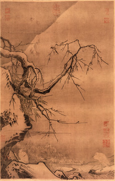 馬遠(yuǎn) 雪灘雙鷺圖 未分層