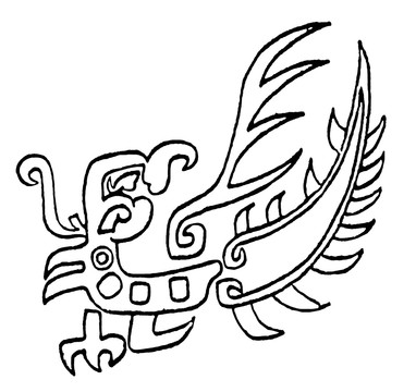 中國鳳紋 古器皿銘刻鳳紋