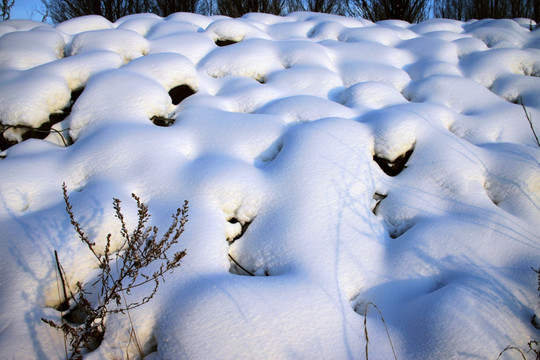 冬季的积雪素材