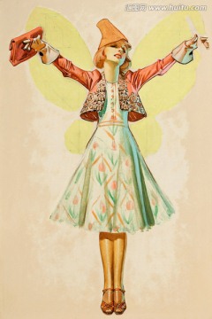 高清美女人物油畫(huà)插畫(huà) 畫(huà)廊專(zhuān)供