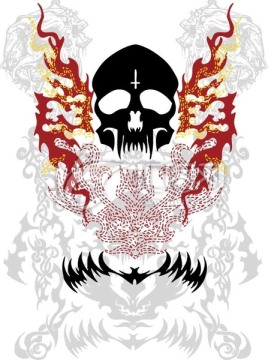 骷髏 火焰