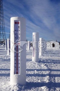 雪雕温度计