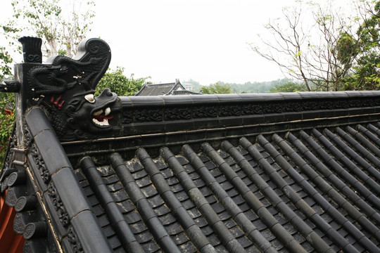 屋檐 房脊 博鳌禅寺