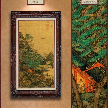 李思訓(xùn) 江帆樓閣圖 未分層