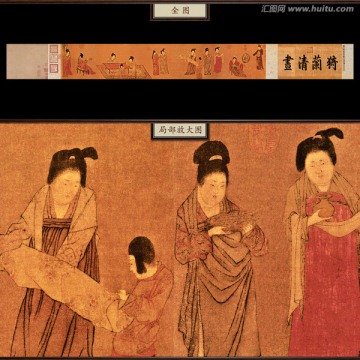 周昉 揮扇仕女圖 未分層